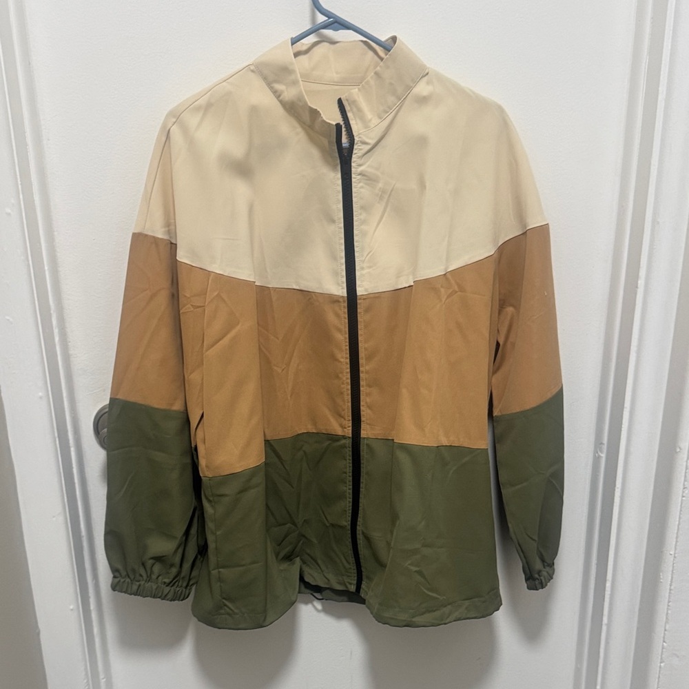 Colorblock Women’s Windbreaker Jacket